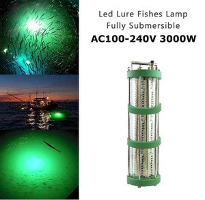 Underwater LED Fishing Light Green light 3000W submersible luring lights attracting fish lamp for boat fishing