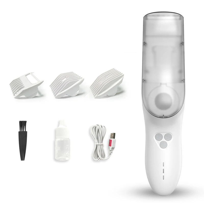 UNIBONO Safety Ceramic USB Detachable Blade Automatic Suction 2021 Baby Hair Trimmer Clipper