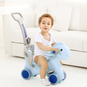 Updated New design indoor animal rider plastic kid baby rocking horse