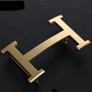 upscale copper H shape metal belt buckle for men