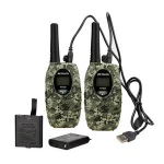 USB charging 2 PCS Free license 22CH 462-467MHz FRS Kids Walkie Talkie with rechargeable battery Retevis RT628