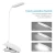 Import USB Rechargeable Clip on led  Reading Lamp , Touch Switch Bedside Book Light , 3 Brightness Led  Reading Light from China