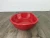 Import vegetable tomato shaped ceramic red salad dishes and plates for school use from China