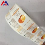 Vinyl Custom Sticker Printing Adhesive Cosmetic Product Packaging Label Sicker
