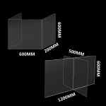 VONVIK Removed Office Desk Dividers Acrylic Office Low Partitions Privacy Panel Office