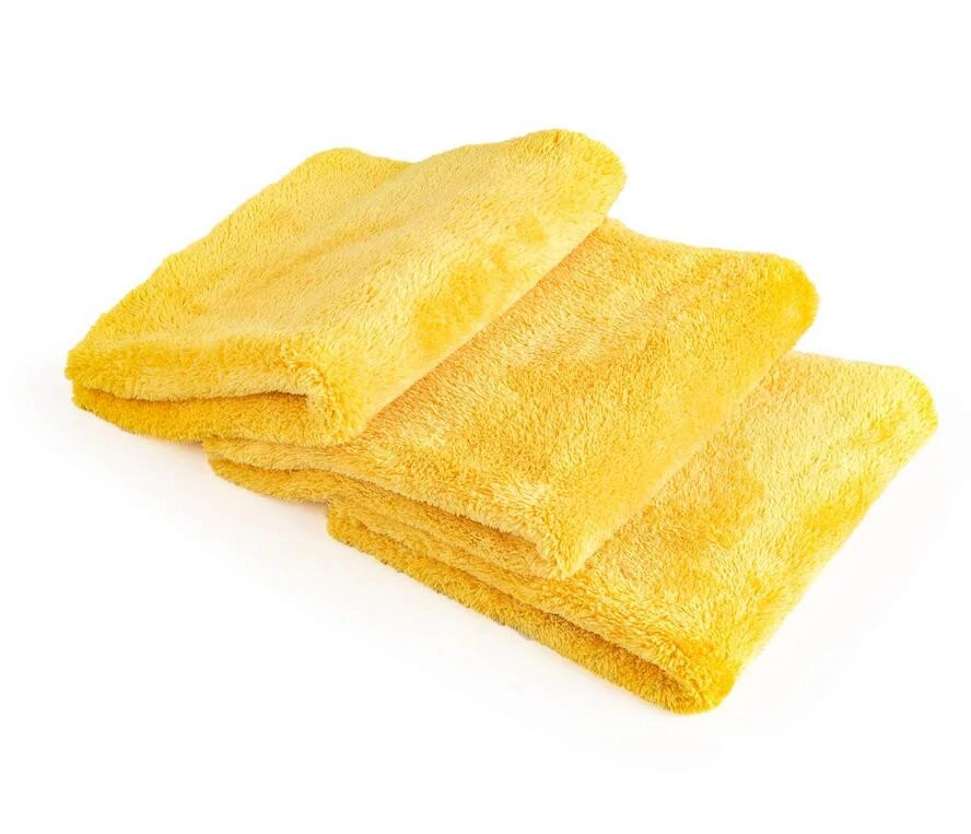 w edgeless microfiber car cleaning cloth 500gsm  Professional Korean 70/30 super Plush Waxing  Microfiber Detailing towels