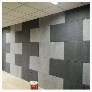Wall decorative recycled PET sound absorbing acoustic felt panel