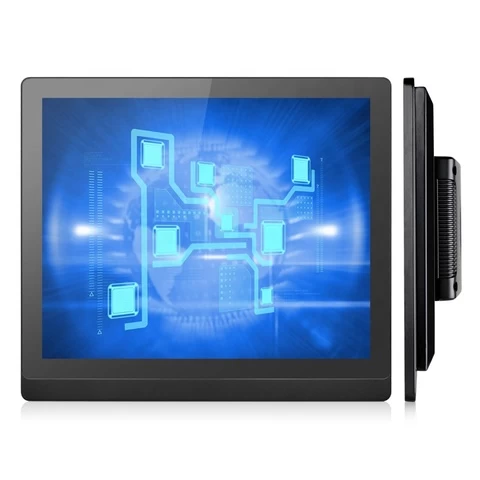 Wall mounted/Vesa 12V/24V Industrial 15 inch capacitive /resistive touch screen panel lcd monitor