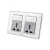 Import Wall Switch 2 Gang Double Mf Switched Socket With Light from China