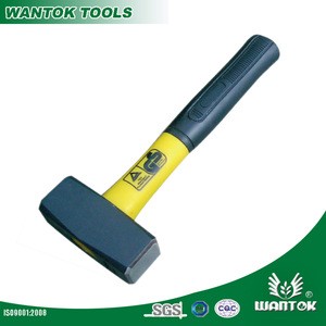 Wantok German Type Stone Hammer With Fiberglass handle