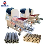 Waste Wood Chips Dust Pini Kay Briquette Machine