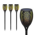 Waterproof Flickering Flame Solar Garden Light  Outdoor Landscape Decoration Garden Pathways  Yard Patio Pool Path Led Light