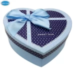Wedding favor pink heart shape  paper box jewelry box with clear window