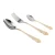 Import Wedding Gift Set Cutlery Gold-plated Stainless Steel Home Kitchen Hotel Restaurant Knife Fork And Spoon Set Flatware Set from China