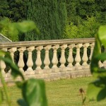 western style carved white balustrade handrail for house garden building decoration