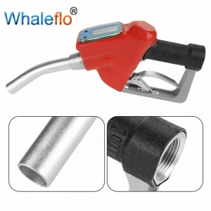 Whaleflo Digital Fuel Oil Dispenser Diesel Kerosene Nozzle Gun With Flow Meter 1" Factory Direct