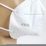 White 5-Layer Disposable Breathing Valve KN95 Mask