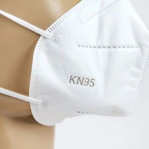 White 5-Layer Disposable Breathing Valve KN95 Mask