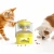 Import White Gray Cat Dog Toy Food Feeder Auto Food Dispenser With Interactive Performance Happy Push Feeder from China