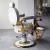 Import White luxury beauty salon equipment antique retro European style barber chair from China
