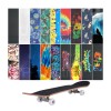 Whole Sale Custom Print Black 80Ab Complete Silicone Carbide Anti-Slip Skateboard Grip Tape For Longboard