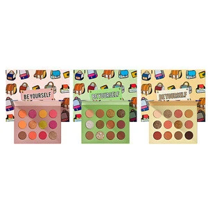 Wholesale 12 Color Square Palette Glazed  Disc Waterproof Long Lasting Makeup Beauty Cosmetic Eye Shadow