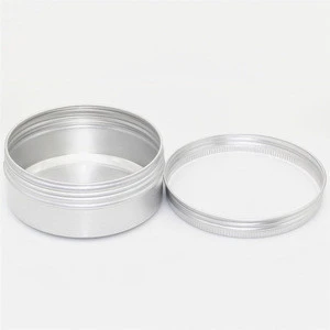 Wholesale 4 oz Aluminum Screw Top Round Steel Cans Aluminum Tin Cans with Screw Lid Screw Lid Containers