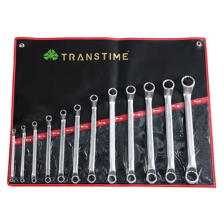 Wholesale 75 Degree Double Offset Ring Box End Wrench Set Spanner Set