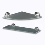 Wholesale bathroom glass corner shelf