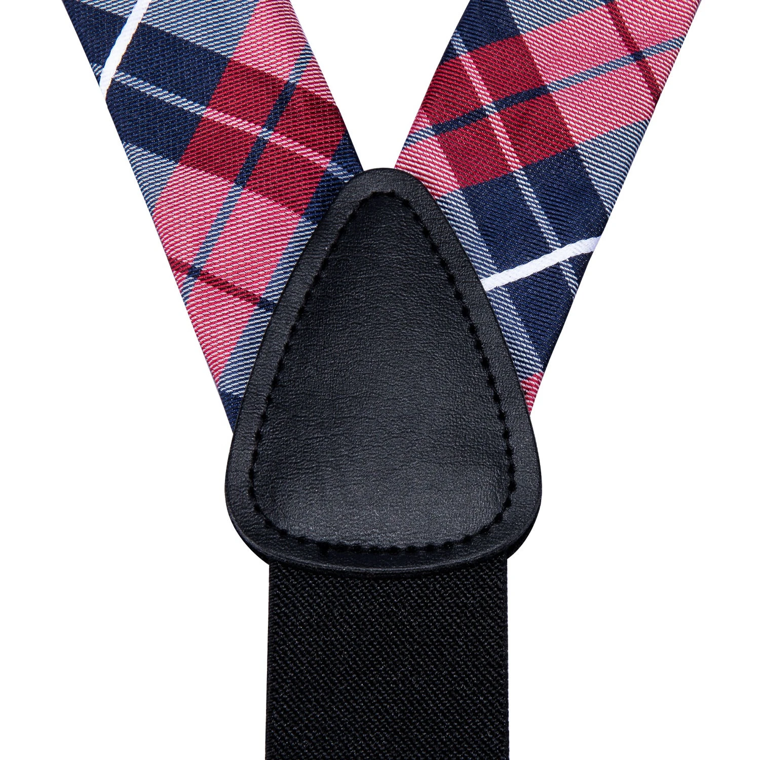 Wholesale Clips Elastic Braces Custom Leather Men Suspenders and Bow Tie Set