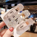 Wholesale Crystal Rhinestone Geometric Hairpins Headwear for Women Girls Hair Clips Pins Barrette Styling Tools Accessories
