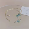 Wholesale Elegant Women Butterfly Bracelet Adjustable Diamond Beaded Bracelet For Girls
