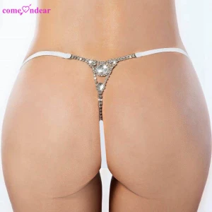 Buy Wholesale Erotic Rhinestone Transparent Women Panties Sexy G