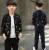 Import Wholesale fashion design children clothing sets winter/autumn splicing two piece pattern young boys camouflage suits from China