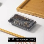 Wholesale Food Takeaway Delivery Custom Empaques Luxury Denmark Takeout Sushi Leak Proof Packaging Plastic Tray