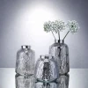 wholesale hand blown bulk decorative discount skinny round used decorative silver glass cylinder vases
