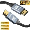 Wholesale HDMI 2.1 Cable 8K 60Hz 48Gbps Audio Video HDMI 4K Cable Male to Male HDMI Connector Cable for HDTV Projector