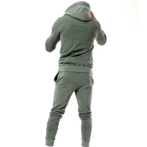Wholesale Jogging Wear Training Gym Acid Wash Tracksuits Solid Color Autumn Sportswear Men Tracksuits