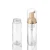 Import wholesale MOQ 1pcs clear 50ml cosmetic gold foam pump soap bottle from China