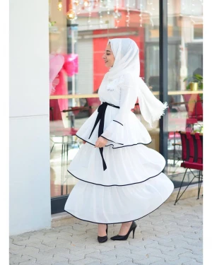 Buy Wholesale New Arrival Women Long Dress Fashion Cake Layer Design Islamic  Clothing Muslim Dress from Quanzhou Dabei Trading Co., Ltd., China |  Tradewheel.com