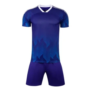 Wholesale New Design Fully Custom Soccer Jersey Plain Polyester Pattern Football Uniform with Embroidery Soccer Wear