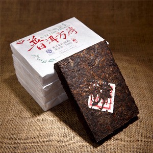Wholesale organic puer tea Fermented Puer brick tea with 500g