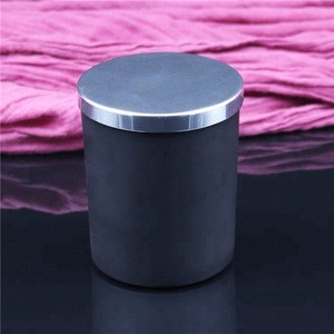 wholesale personalized luxury matt black scented soy wax candle