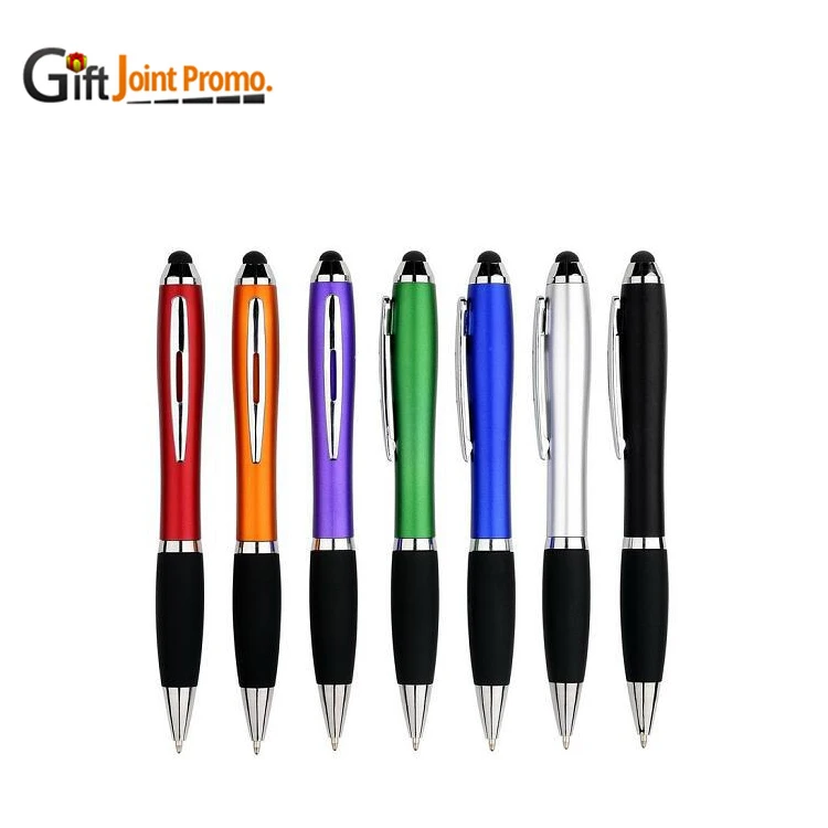 Wholesale Promotional Custom LOGO Stylus Plastic Pen LOGO Printed Stylus Ball point Pen