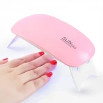Wholesale SUN mini 6w UV LED Lamp Nail Dryer Portable USB Cable sun mini UV nail lamp For gel polish