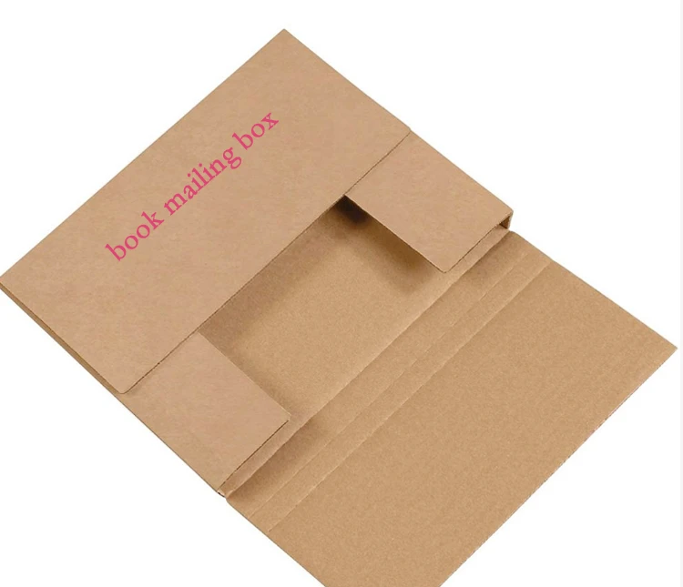 Easy Fold Mailer Envelopes, Corrugated Cardboard Paper Box, Book Mailing Paper Boxes