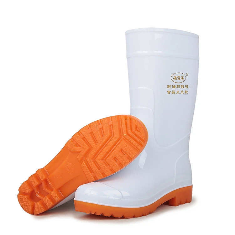 Wholesale White Waterproof PVC Water Shoes Work Boot Plastic Men Women Rain Boots