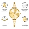 Wholesale Women Luxury Quartz Watch with Jewelry Set Custom Logo Cuff Bangle Bracelet Ladies Wrist Watches for Girls Gift