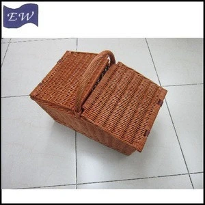 wicker made basket for food or fruit