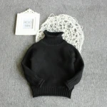 Winter children knitted sweater girls plus thickened cashmere turtleneck
